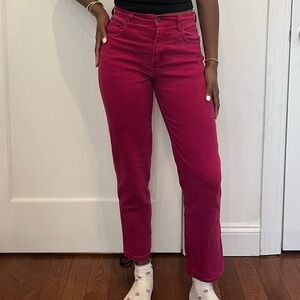 Pink jeans